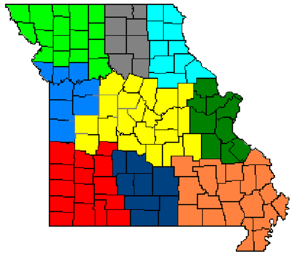 Map of Missouri